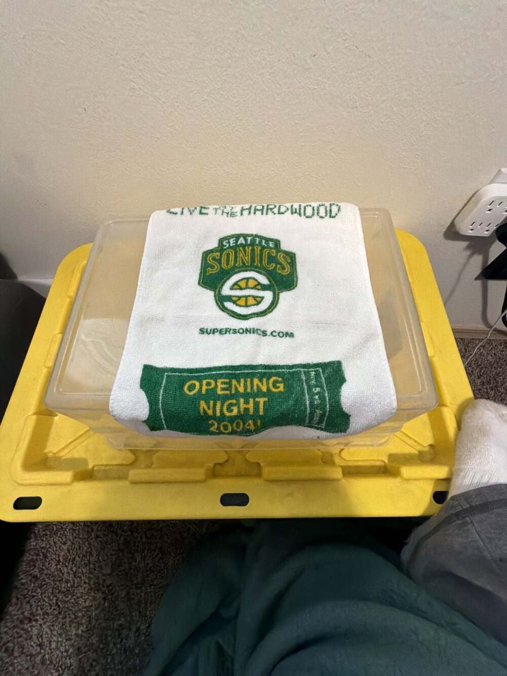 Seattle SuperSonics Opening Night 2004 Live The Hardwood NBA Fan Towel